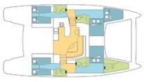 Catana 50 Layout view